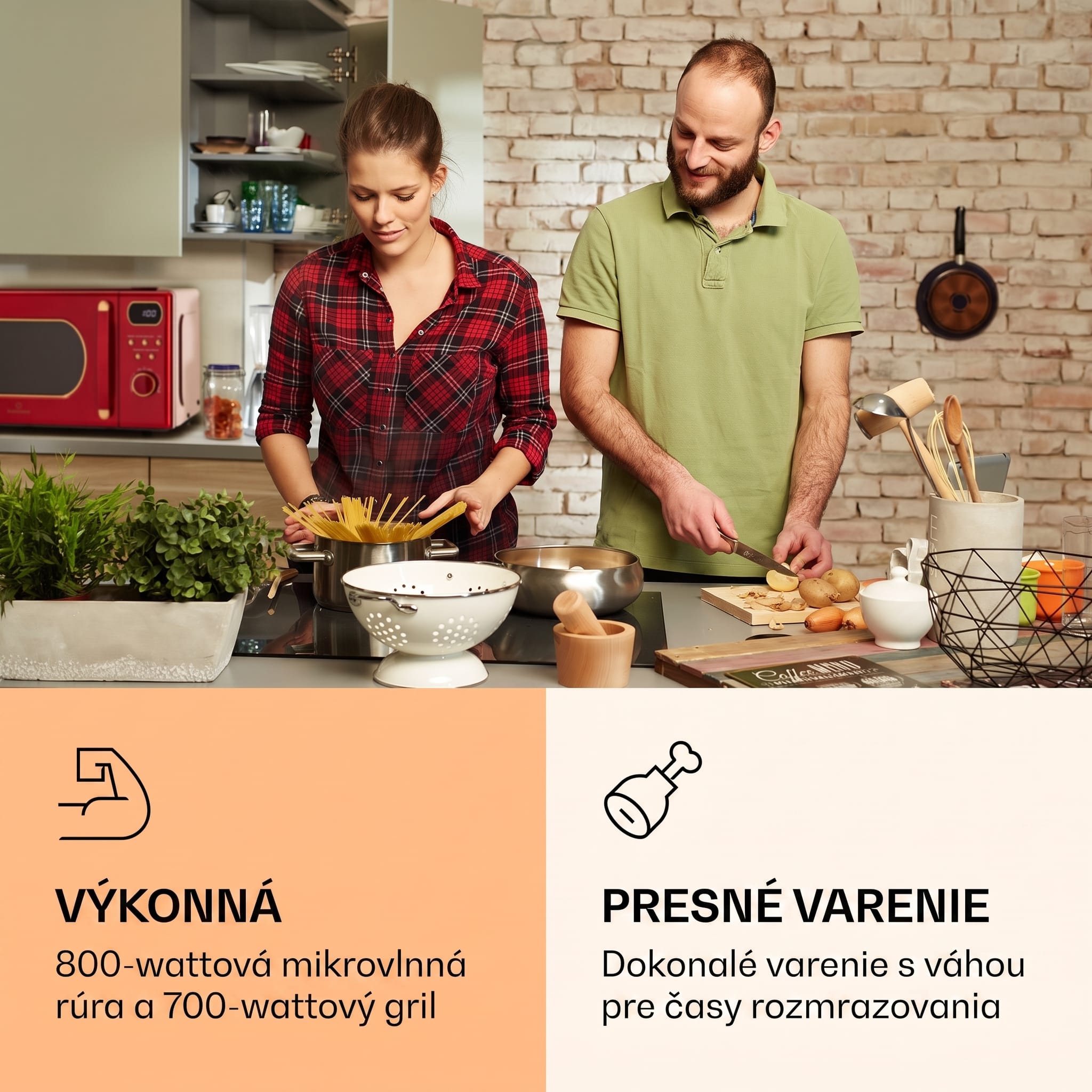 Klarstein Julieta, mikrovlnná rúra s grilom, 20 l, 700/800 W, Ø 25,5 cm, 8 programov – Obrázok 2