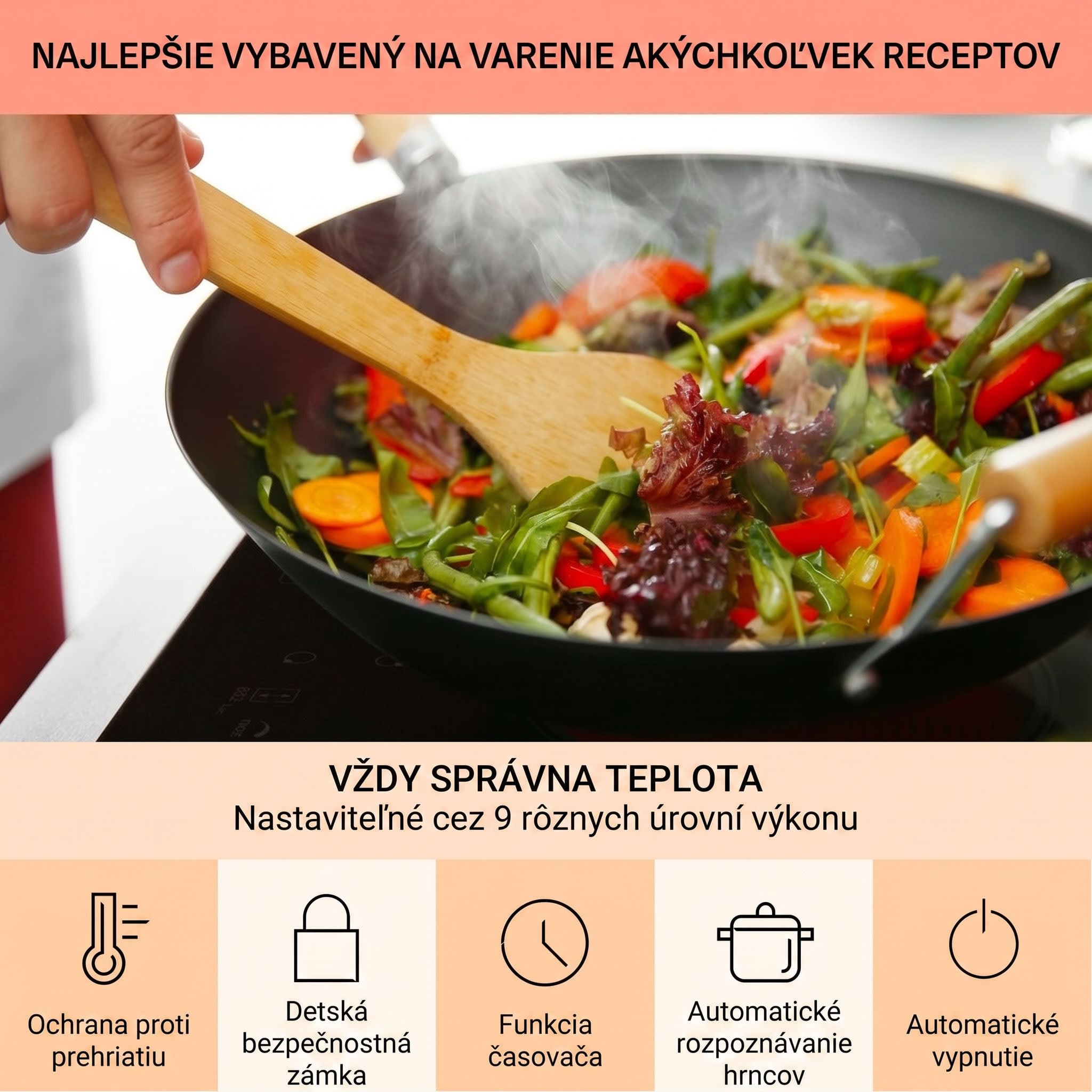 Klarstein Virtuosa 5, vstavaná varná doska, 5 zón, 8200W, sklokeramika – Obrázok 5