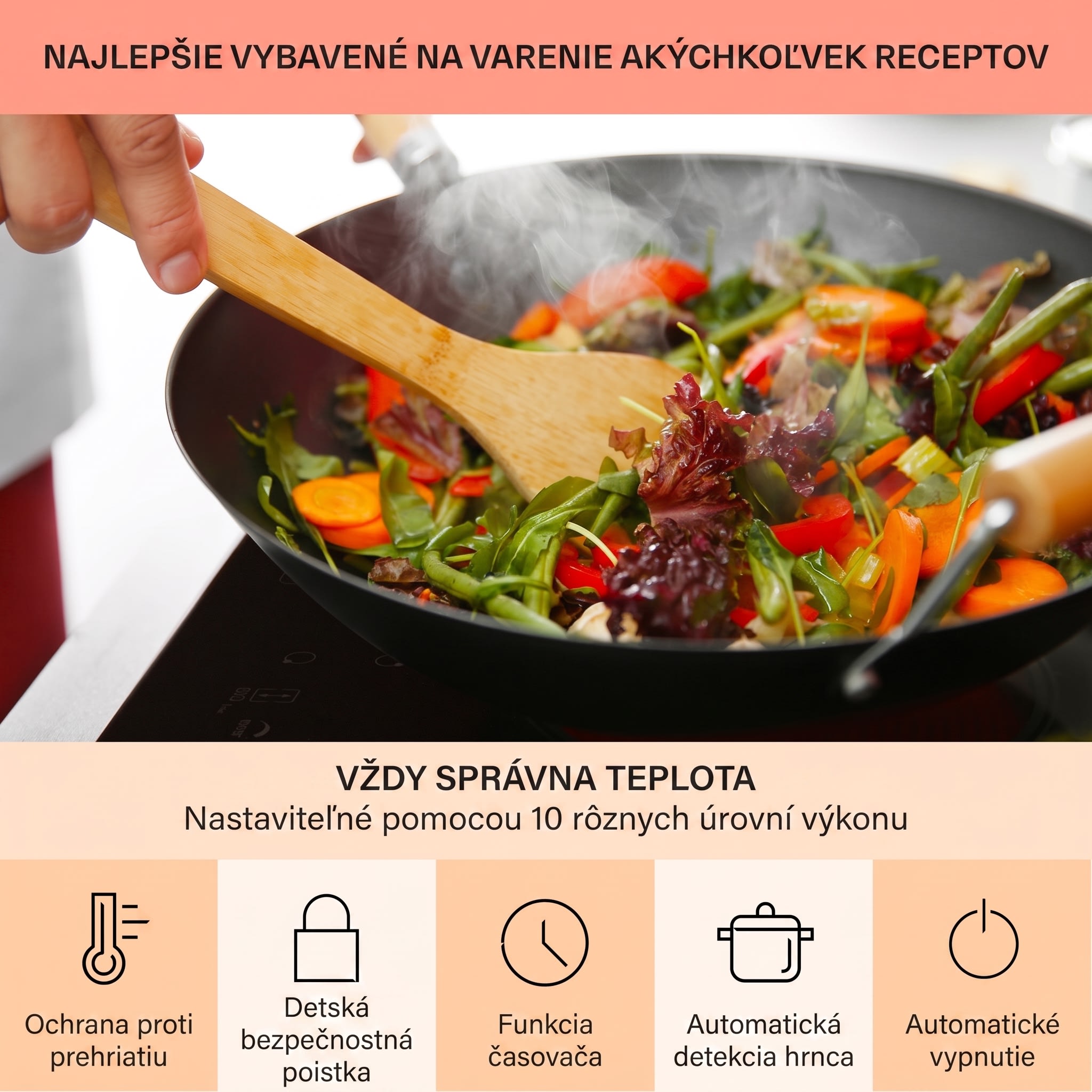 Klarstein Cookio, dvojitá indukčná varná doska, 3500 W, časovač, sklokeramika – Obrázok 5