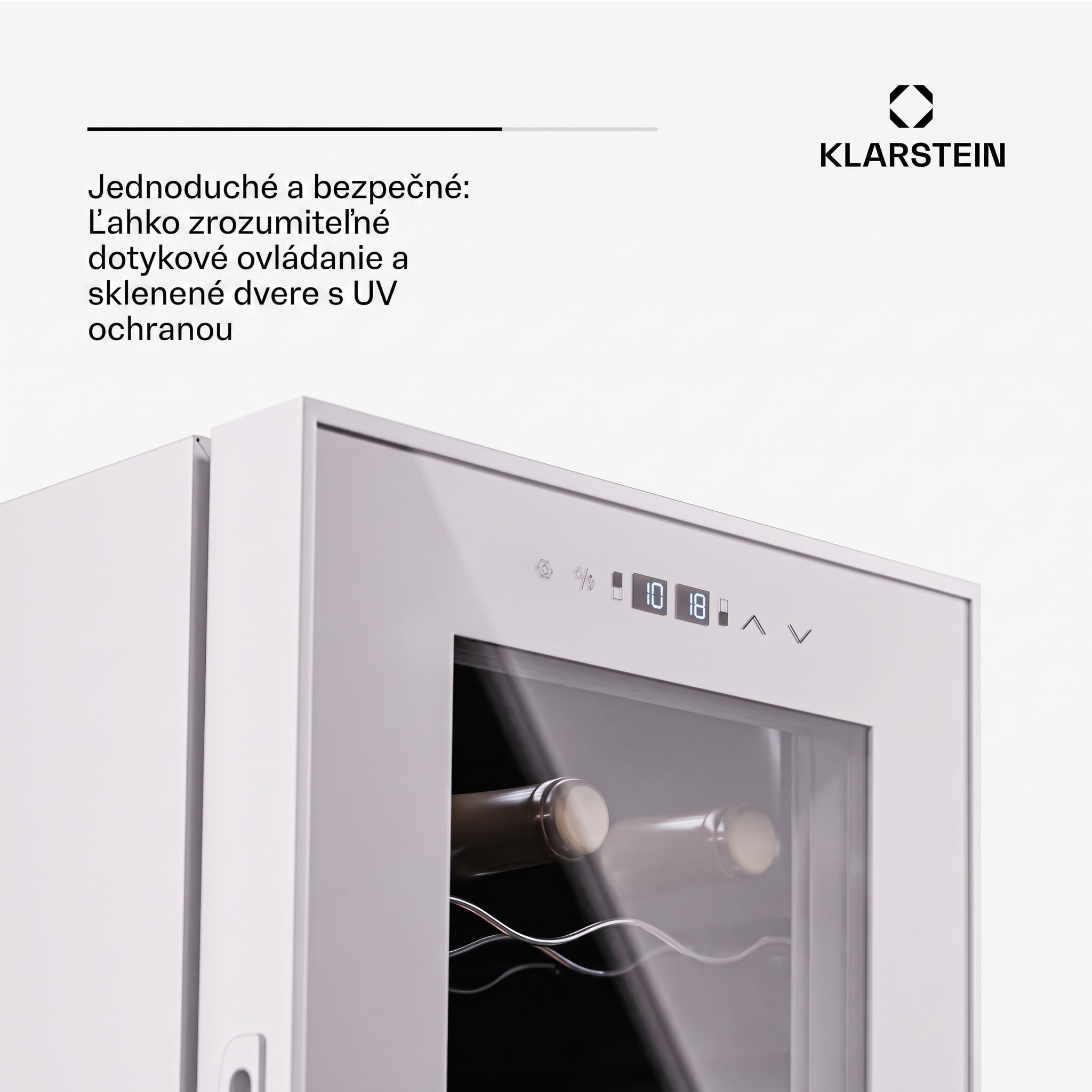 Klarstein Shiraz 18 Duo, chladnička na víno, 2 zóny, 53 l/18 fliaš, 5-18 / 5-18 °C, dotykové ovládanie – Obrázok 5