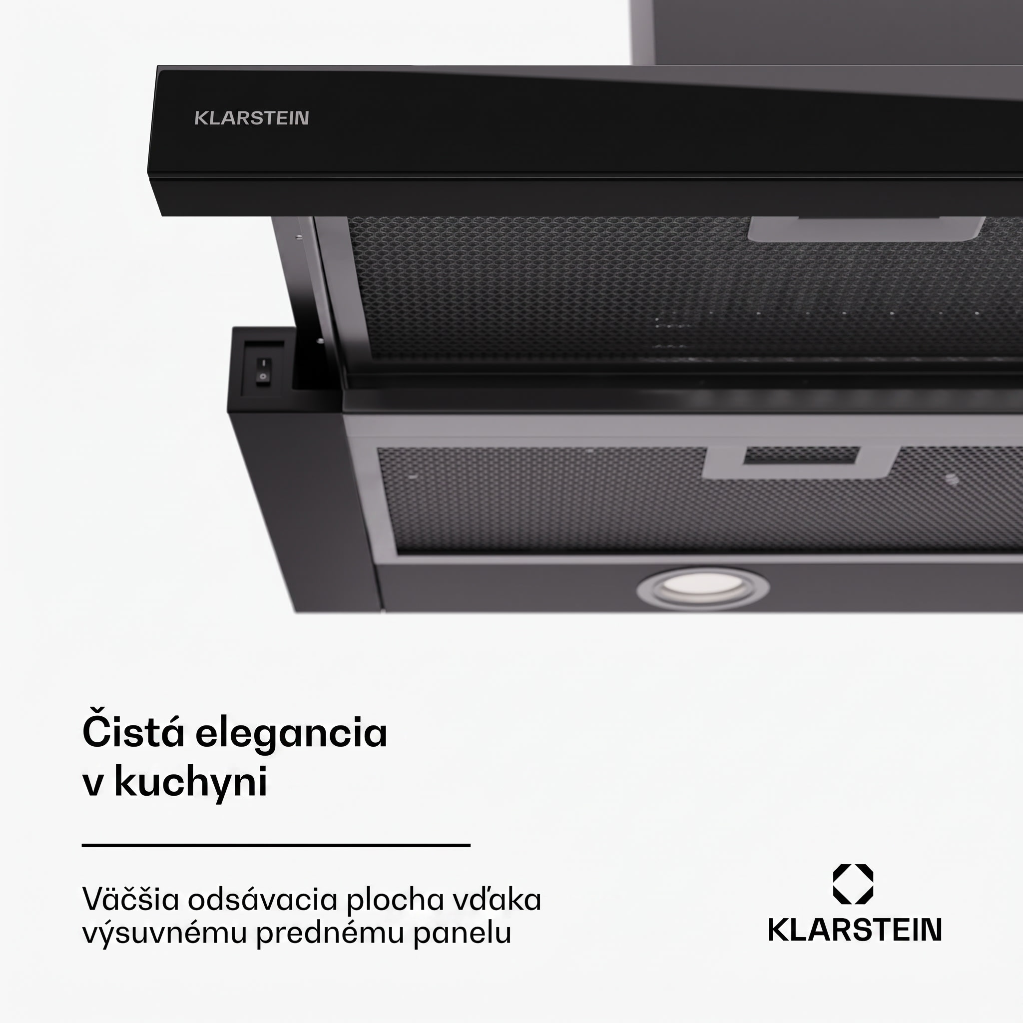 Klarstein Mariana 90 Neo nízkoprofilová digestoř 547 m³/h odtah/recirkulace LED EEK C – Obrázok 2