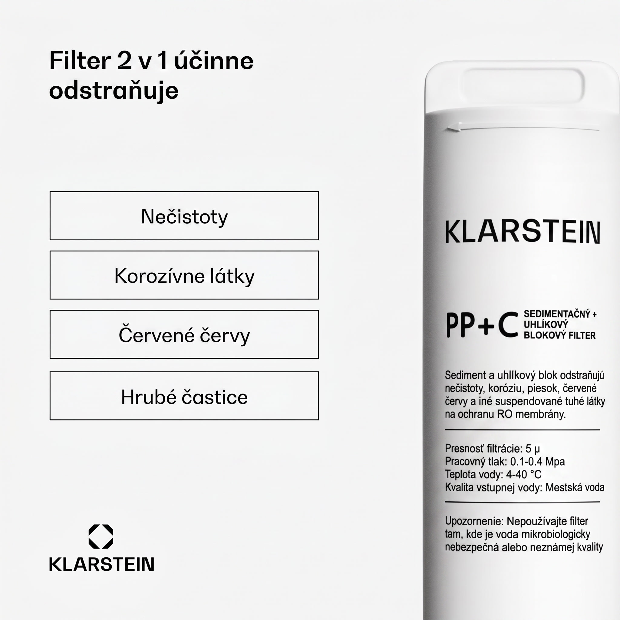 Klarstein PureFina PPC náhradný uhlíkový filter / príslušenstvo – Obrázok 2