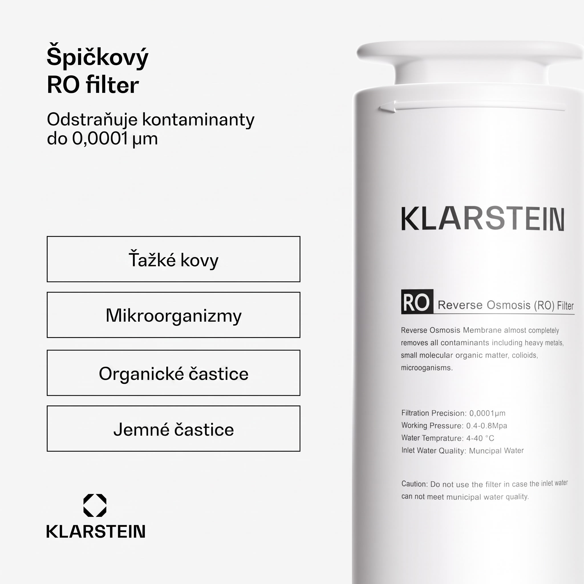 Klarstein PureLine 600 RO filter, náhradný / príslušenstvo, reverzná osmóza, 600 GPD / 2270 L/d – Obrázok 2