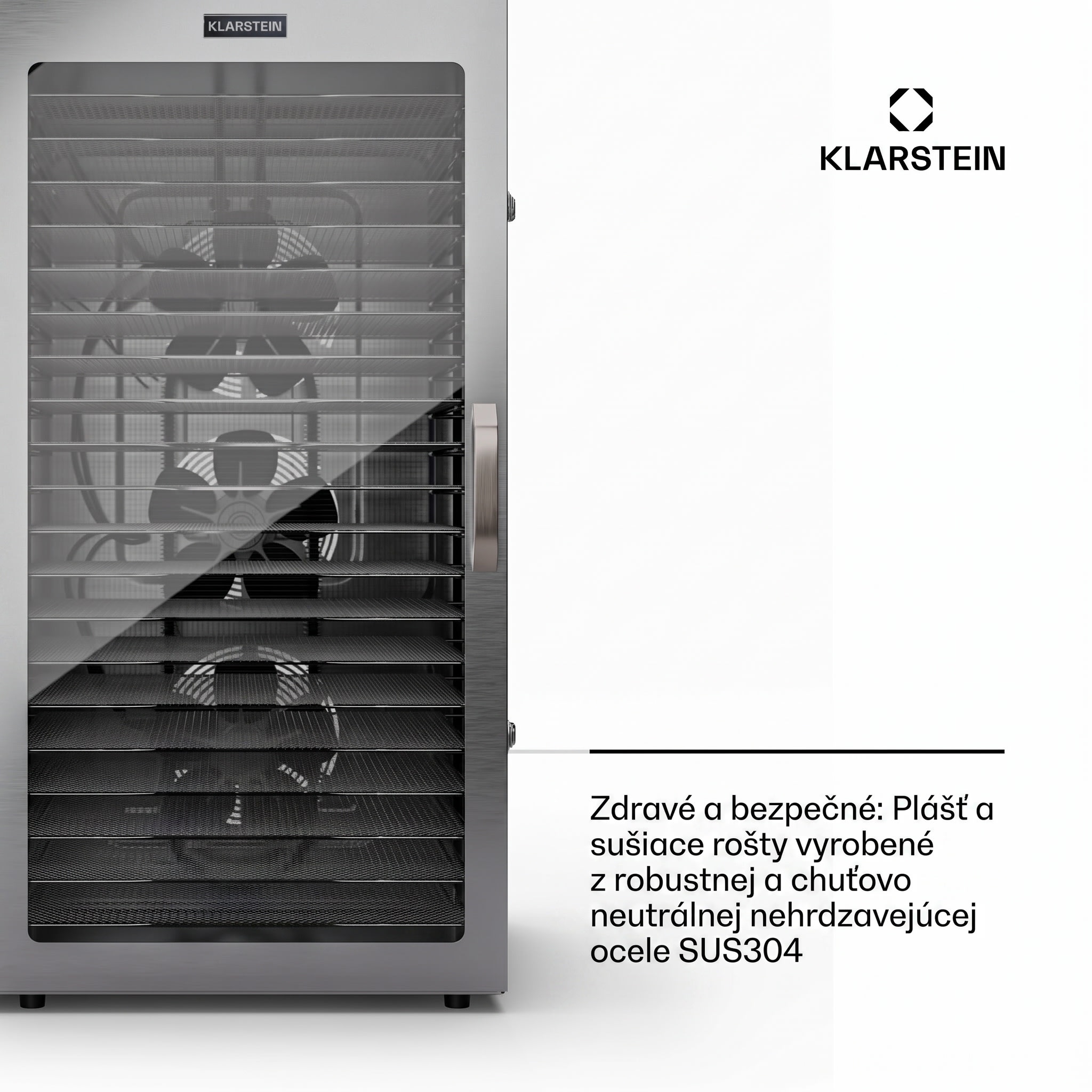 Klarstein Captain Jerky 200 sušička potravín 2000W 30-90 °C 24h časovač nerezová oceľ – Obrázok 4