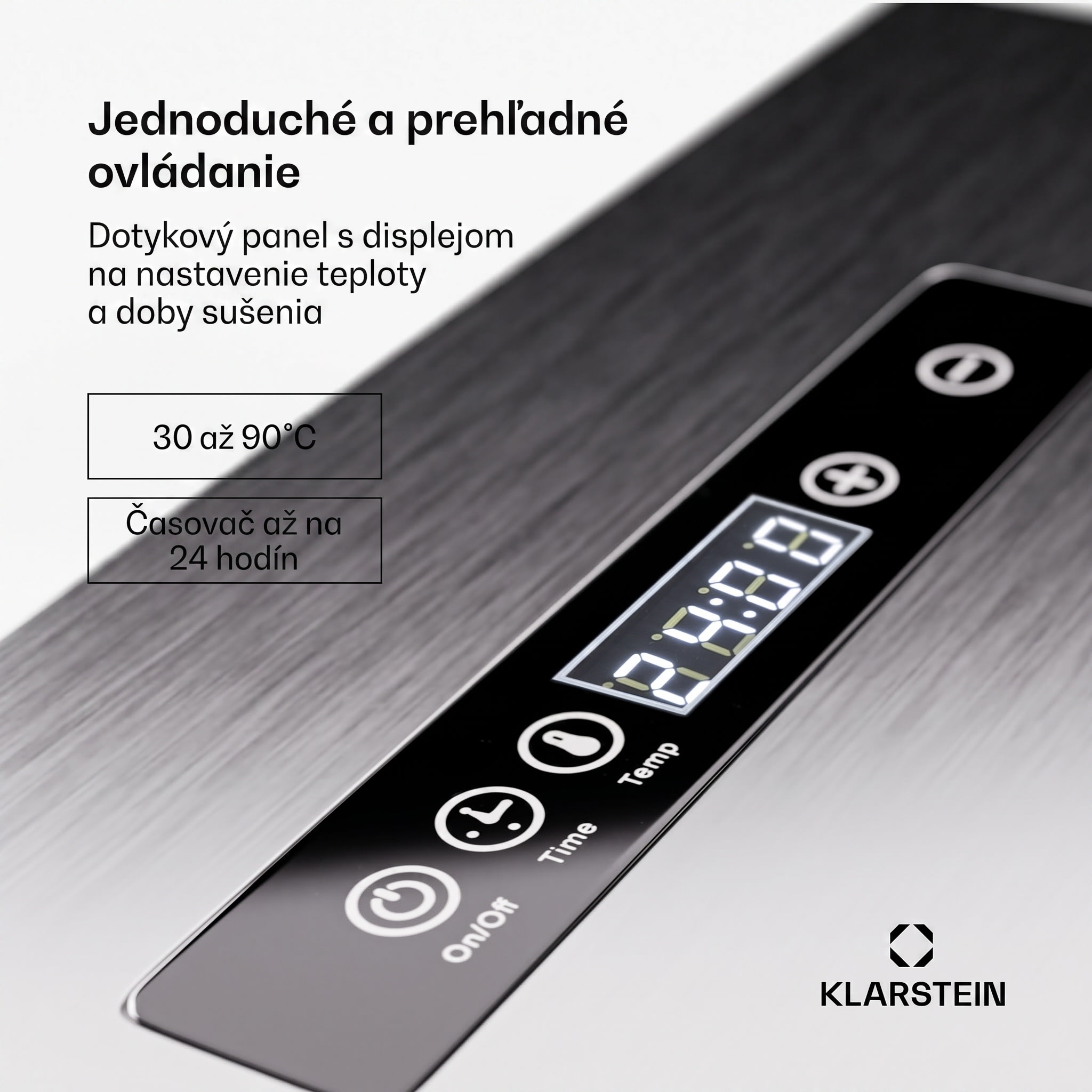 Klarstein Captain Jerky 200 sušička potravín 2000W 30-90 °C 24h časovač nerezová oceľ – Obrázok 5