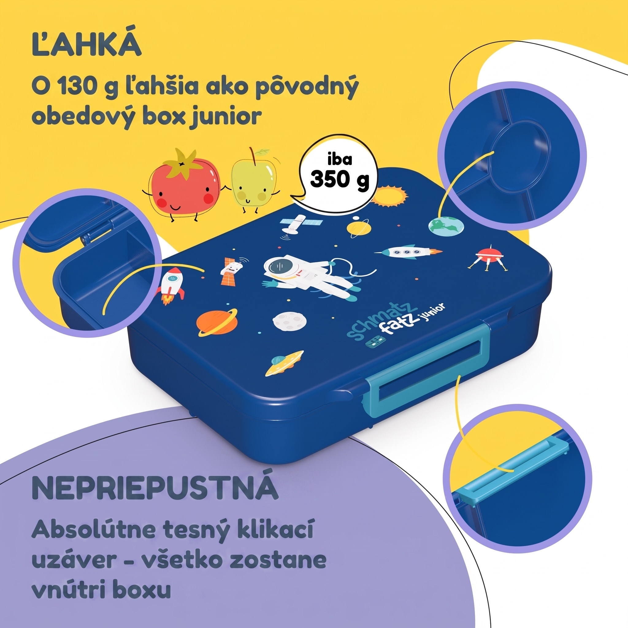 NA Schmatzfatz desiatový box so 6 priehradkami – Obrázok 3