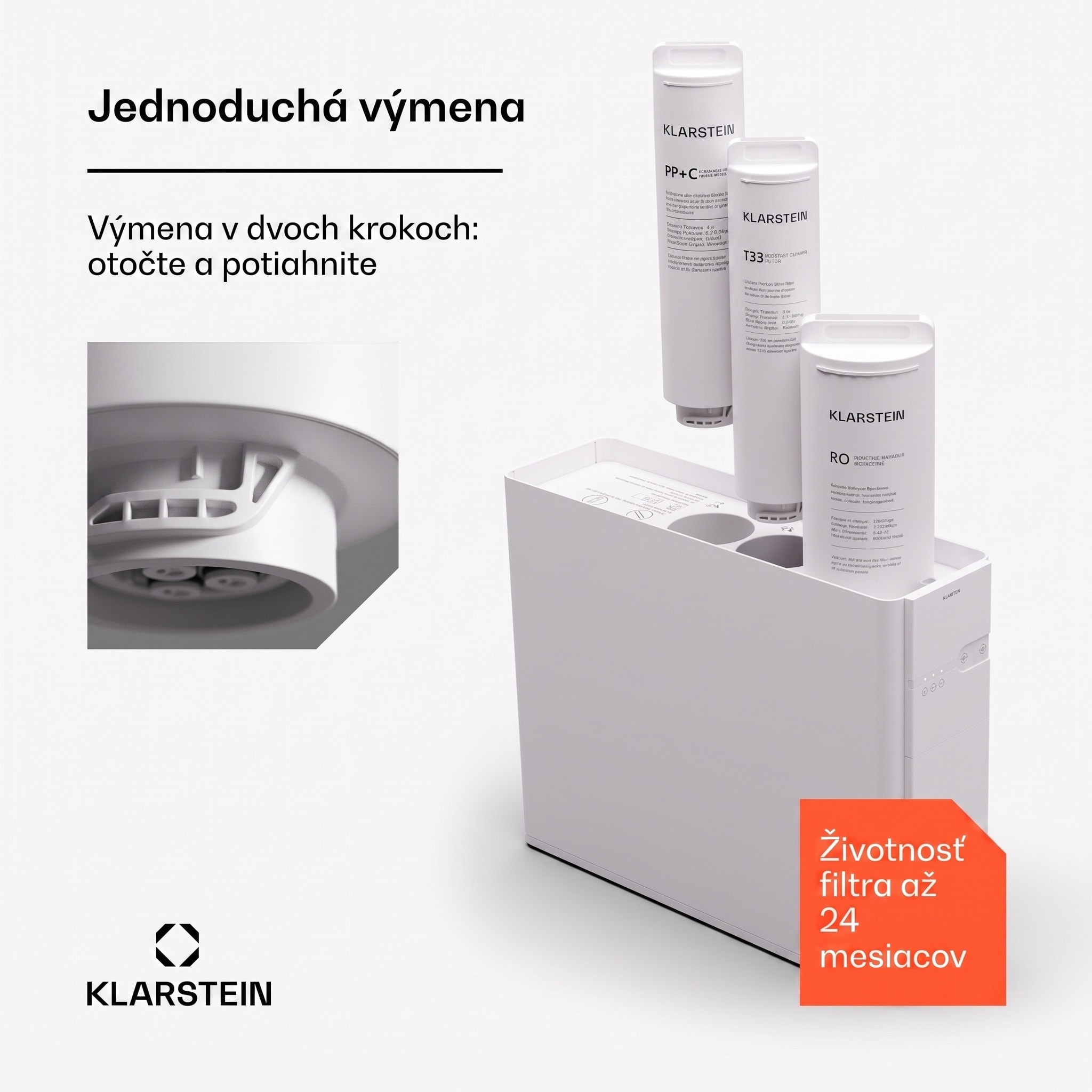 Klarstein PureFina 400 RO filter príslušenstvo / náhradný diel reverznej osmózy 400 GPD 1500 L/d – Obrázok 3