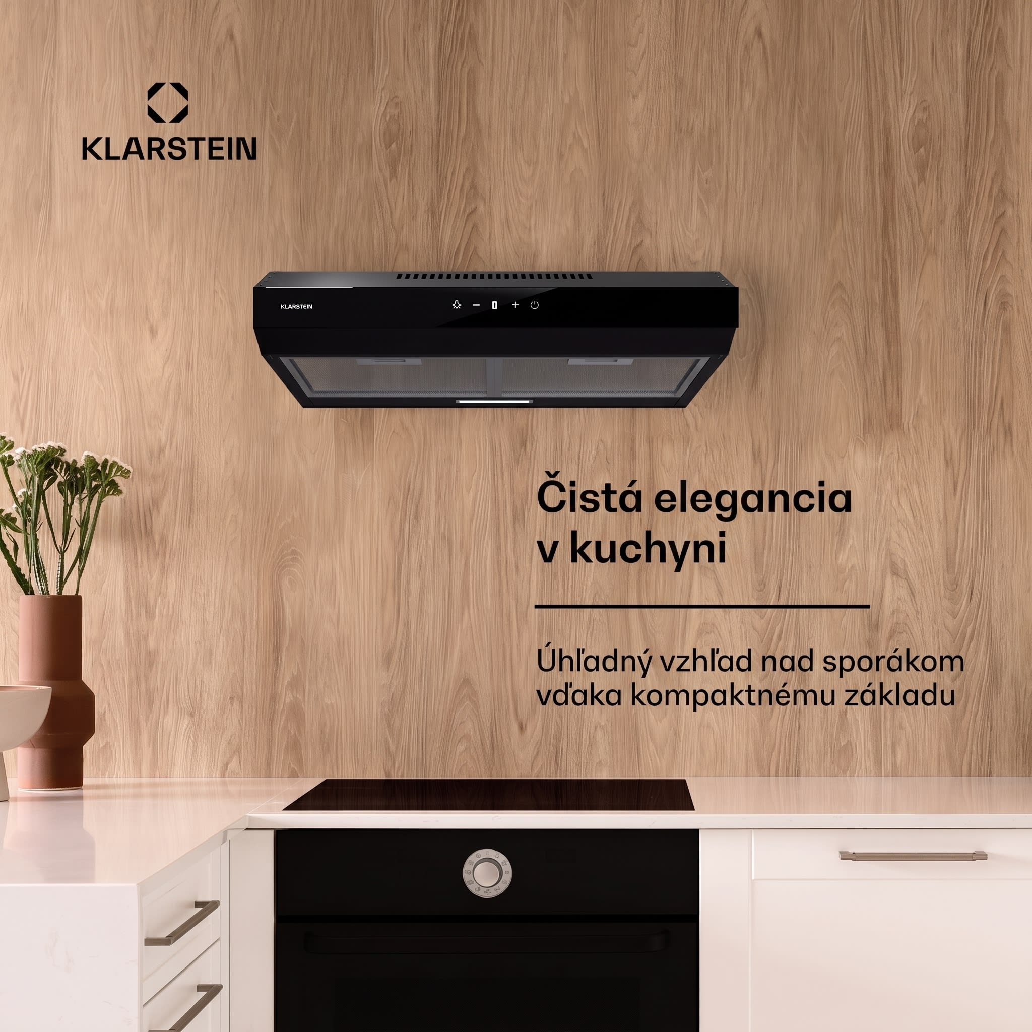 Klarstein Contempo Neo, digestor, podskrinkový, recirkulácia, 199 m³/h, SenseControl, integrované dotykové ovládanie, nehrdzavejúca oceľ / akrylátové sklo – Obrázok 2