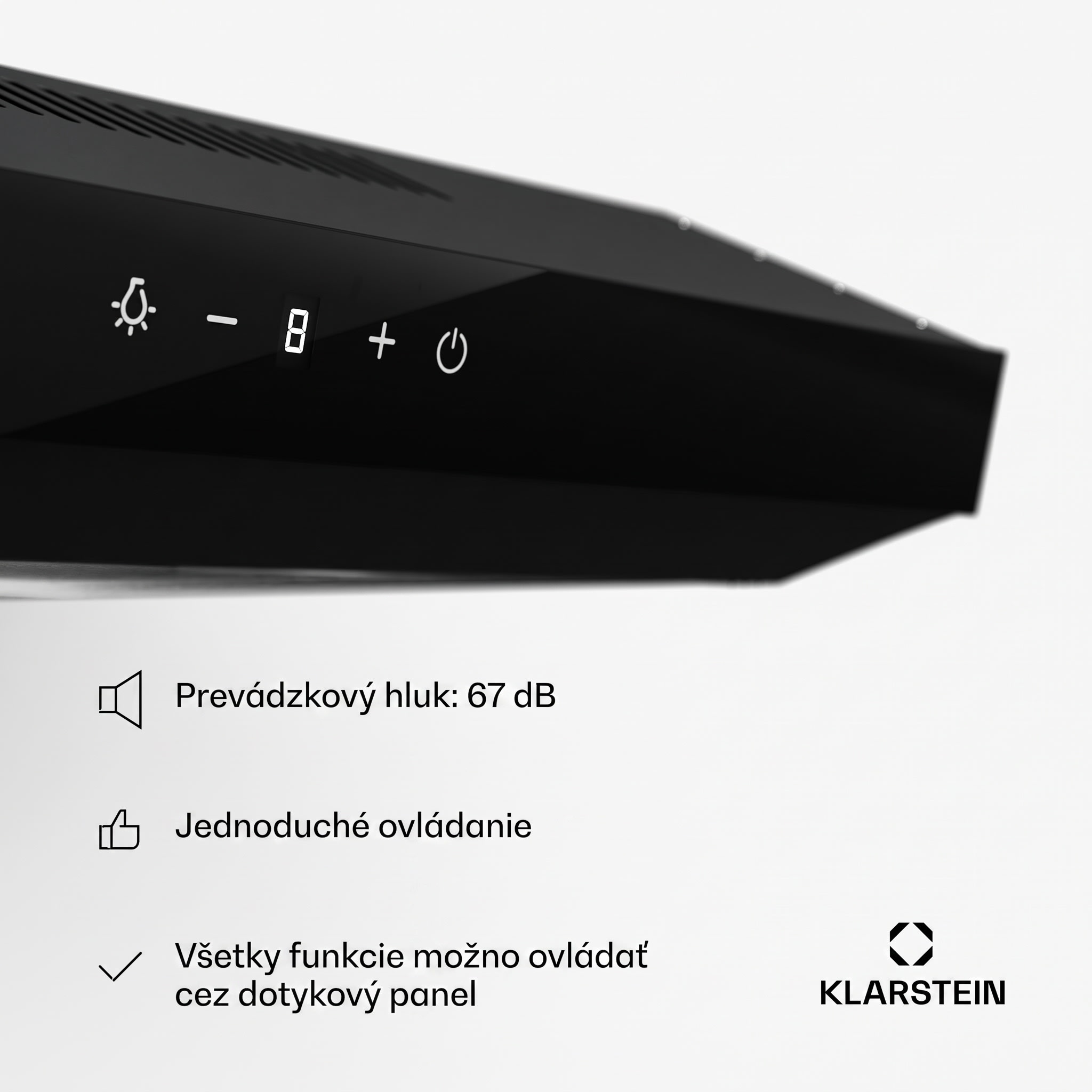 Klarstein Contempo Neo, digestor, podskrinkový, recirkulácia, 199 m³/h, SenseControl, integrované dotykové ovládanie, nehrdzavejúca oceľ / akrylátové sklo – Obrázok 5