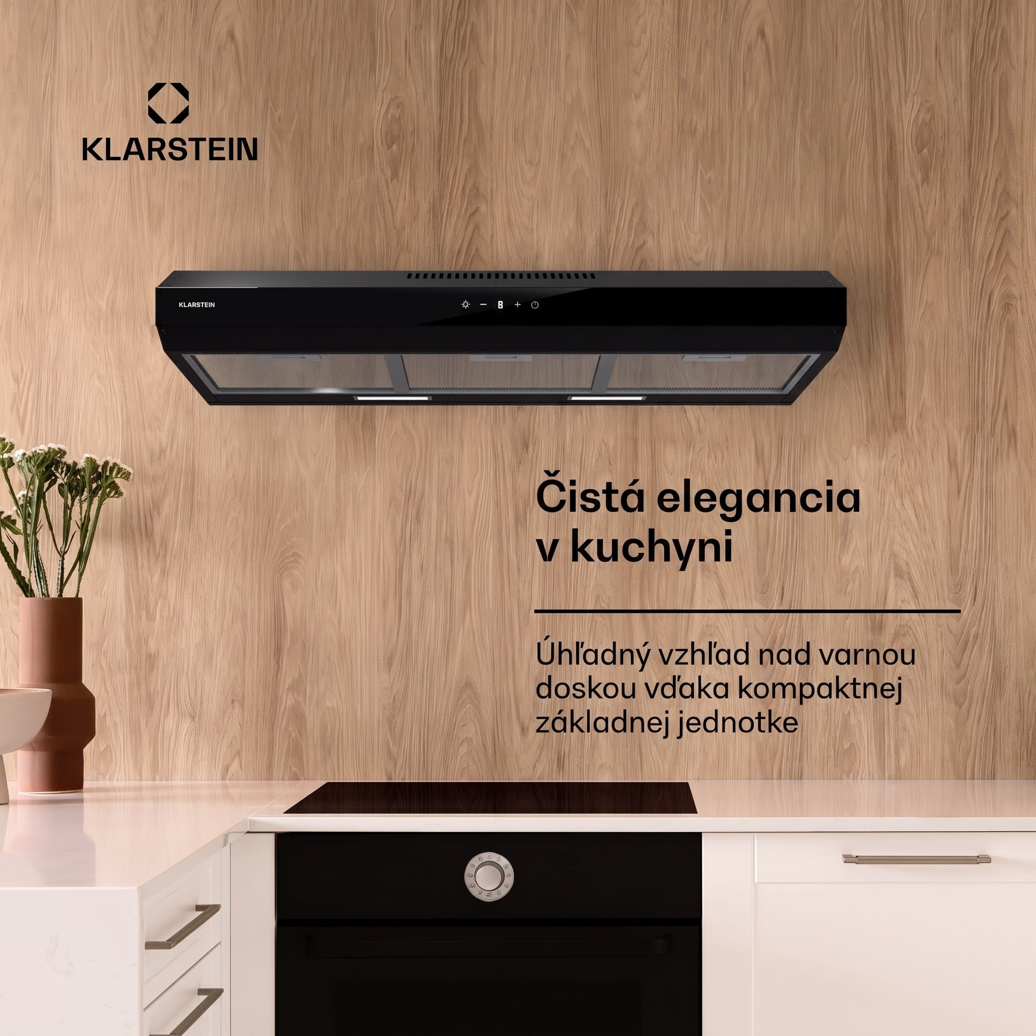 Klarstein Contempo Neo, digestor, podskrinkový, recirkulácia, 192 m³/h, SenseControl, integrované dotykové ovládanie, nehrdzavejúca oceľ / akrylátové sklo – Obrázok 2