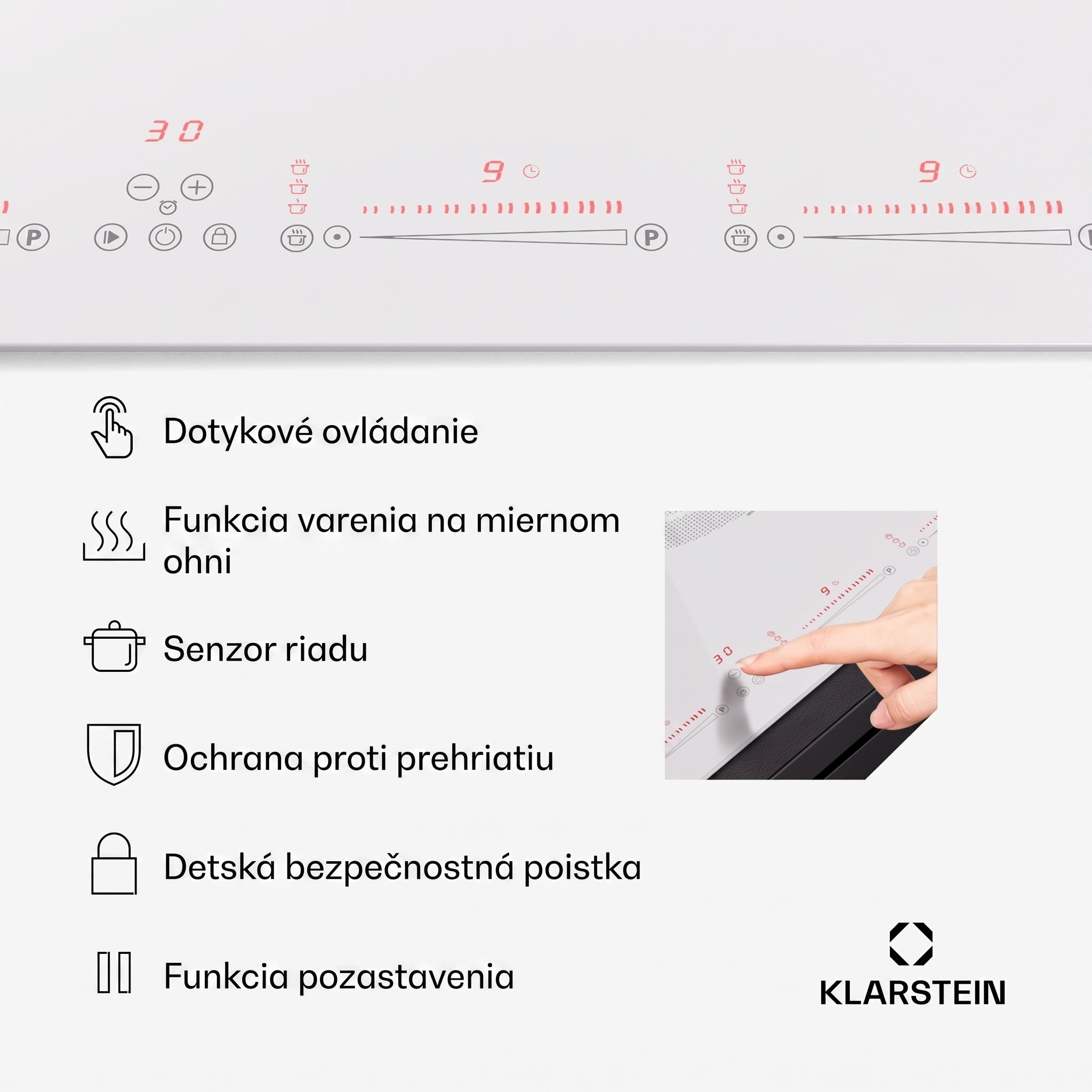 Klarstein Masterzone 77 Hybrid, indukčná varná doska, max. 7200 W, vstavaná, 4 Flex zóny, technológia ThermoBoost, Smart Flex – Obrázok 5