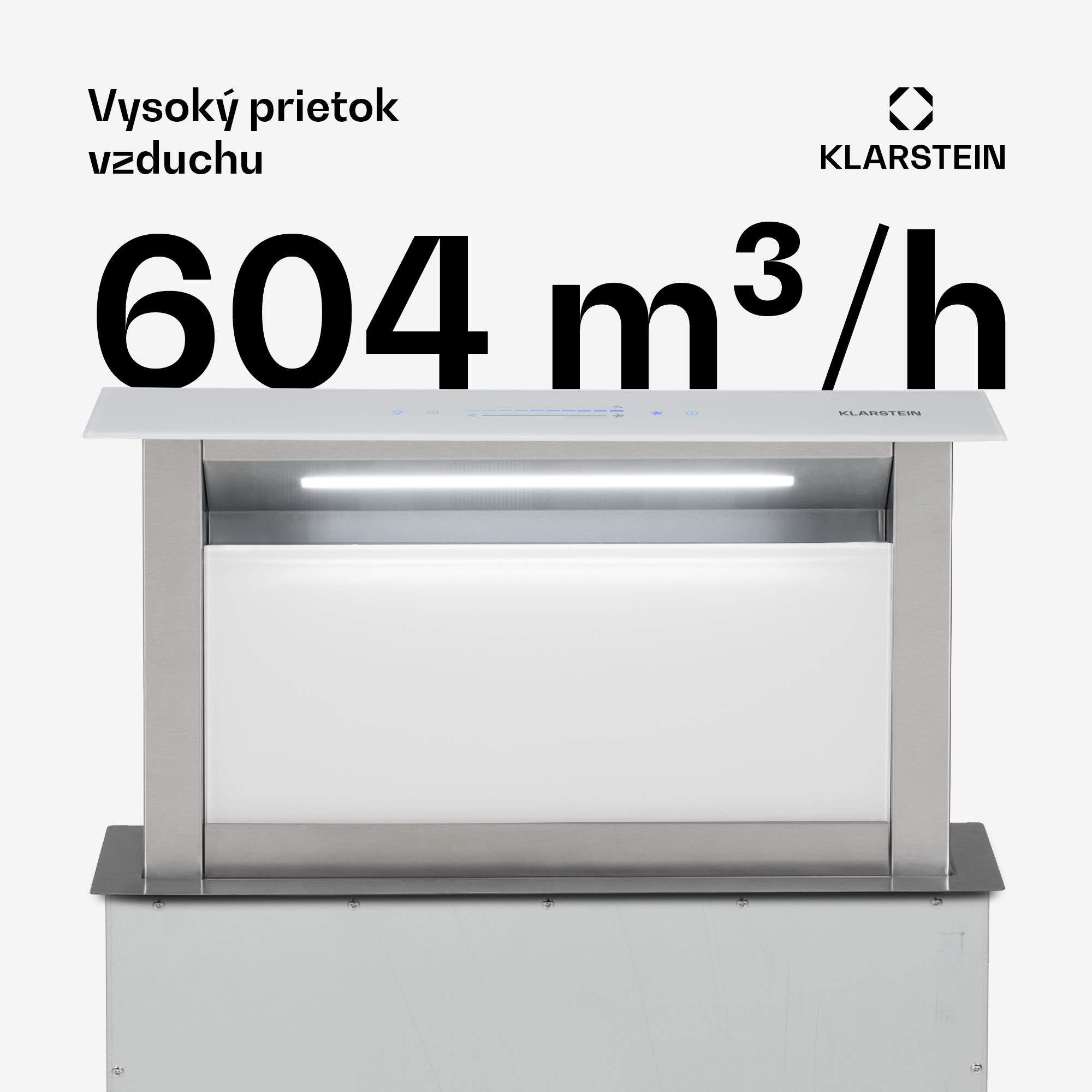Klarstein Royal Flush Eco digestor 60 cm 604 m³/h A+ – Obrázok 2