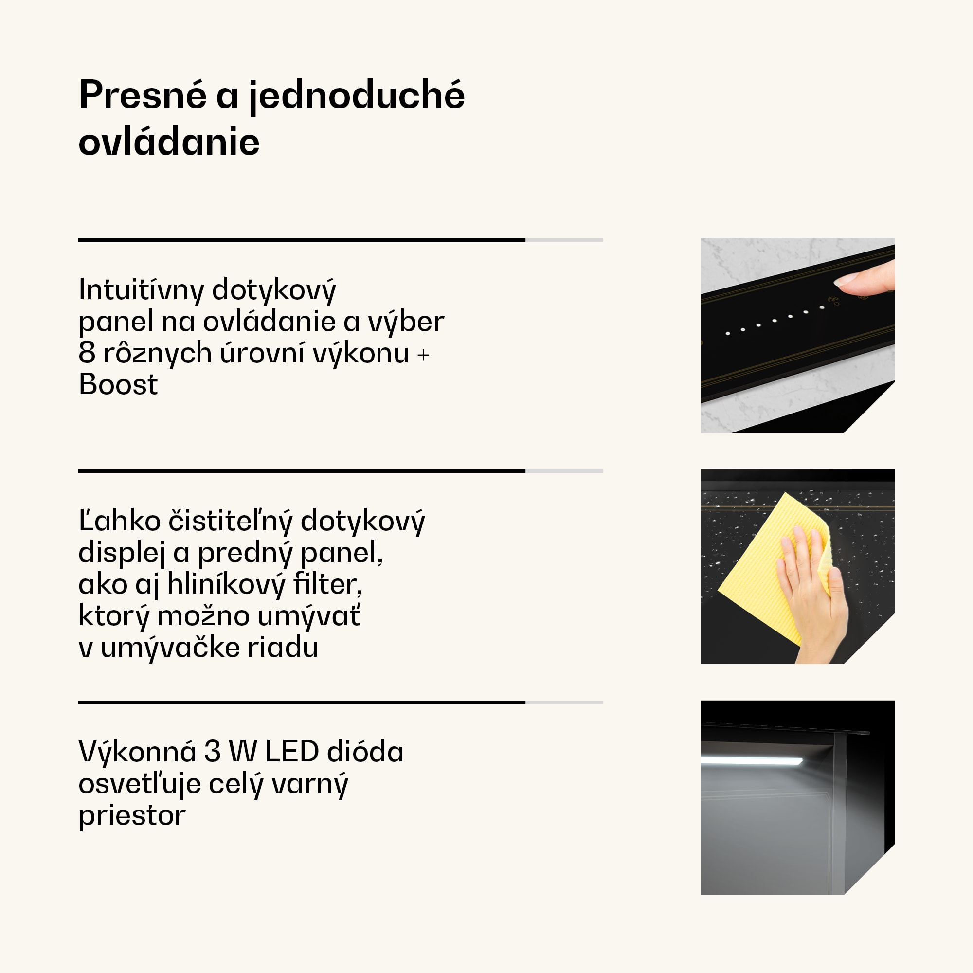 Klarstein Victoria Downdraft digestor | 60 cm | A | 8 úrovní + boost | až do 713,8 m³/h | 120 W – Obrázok 5