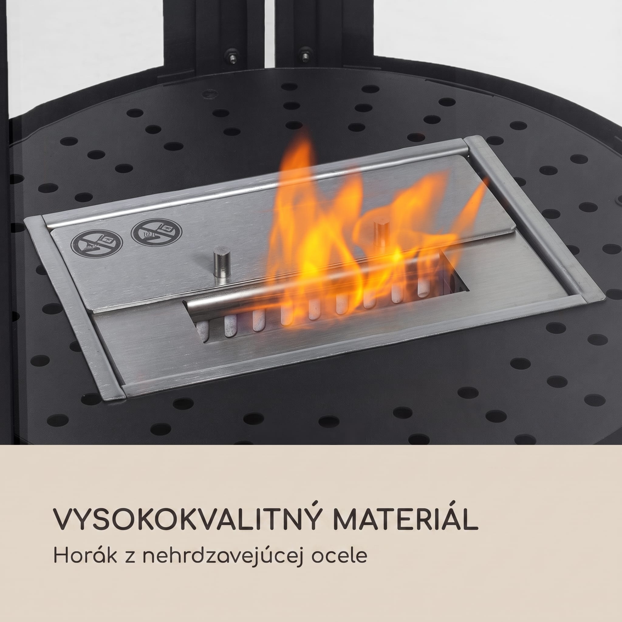 Blumfeldt Fiamme Circulo, etanolový krb, horák z nehrdzavejúcej ocele, 1,2 l, doba horenia 4-5 h – Obrázok 4