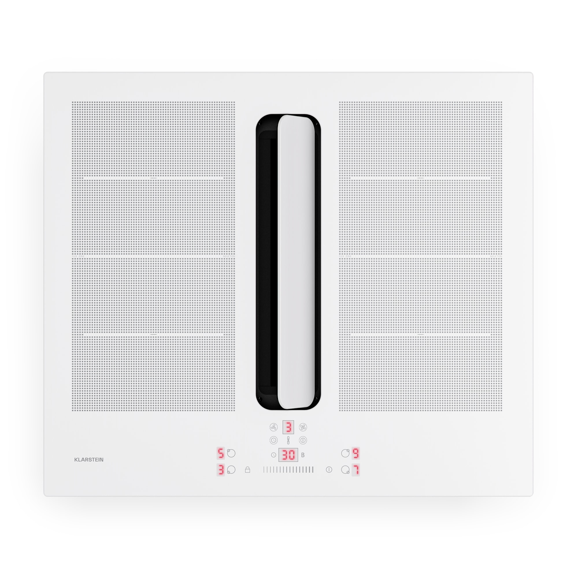 Klarstein ChefFusion indukčná varná doska s odsávačom pár | 4 varné zóny | 7200 W | 504,3 m³/h | 60 cm