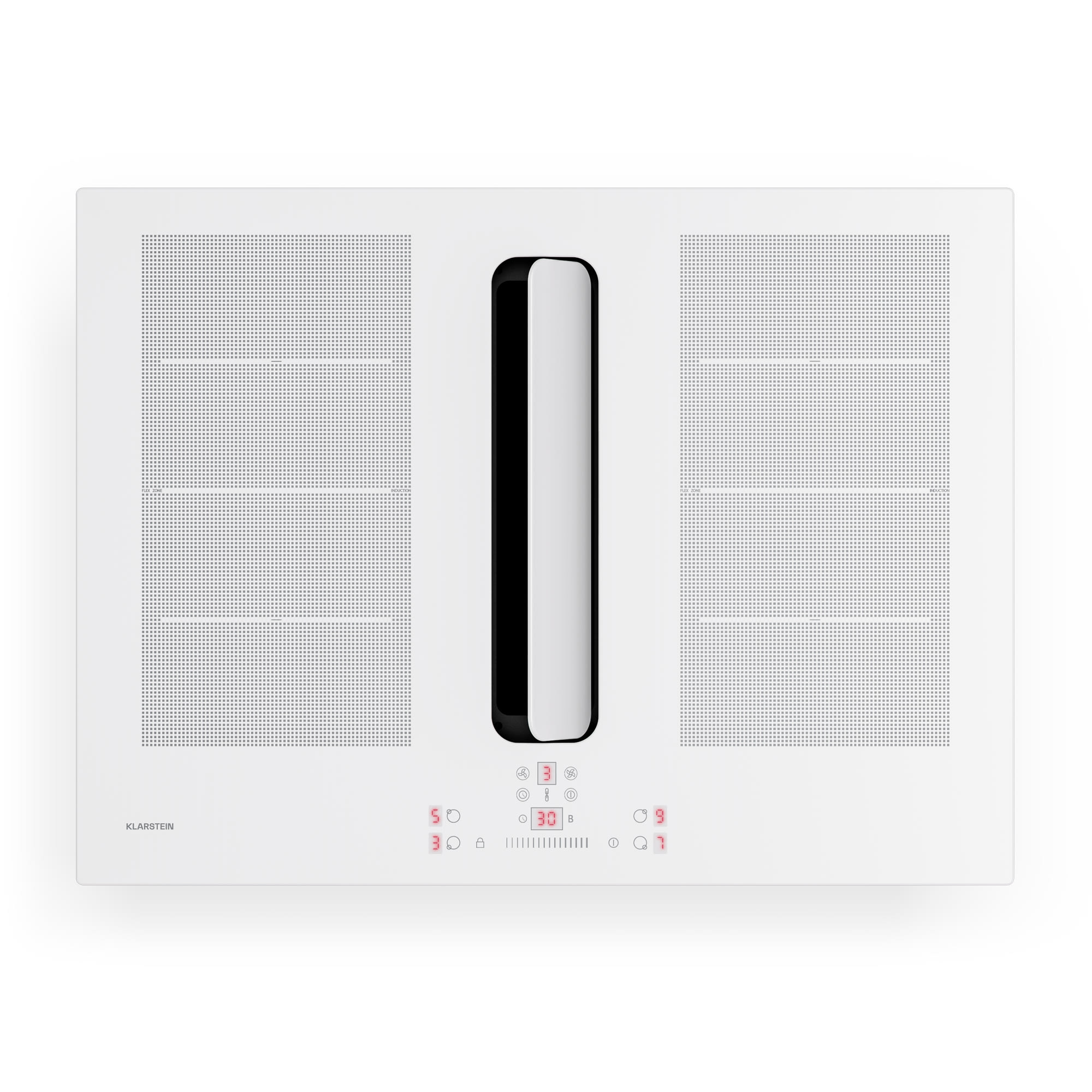 Klarstein ChefFusion indukčná varná doska s odsávačom pár | 4 varné zóny | 7200 W | 504,3 m³/h | 70 cm