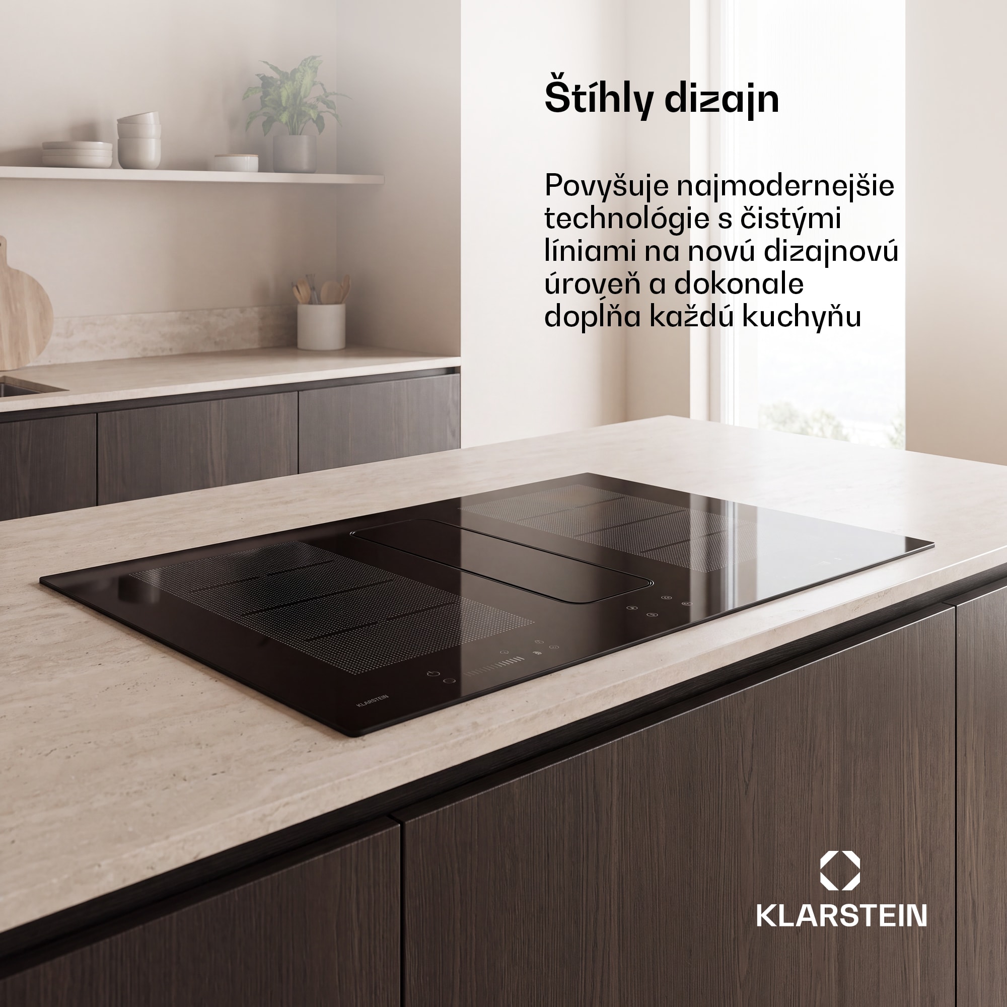 Klarstein ChefFusion indukčná varná doska s odsávačom pár | 4 varné zóny | 7200 W | 504,3 m³/h | 80 cm – Obrázok 2