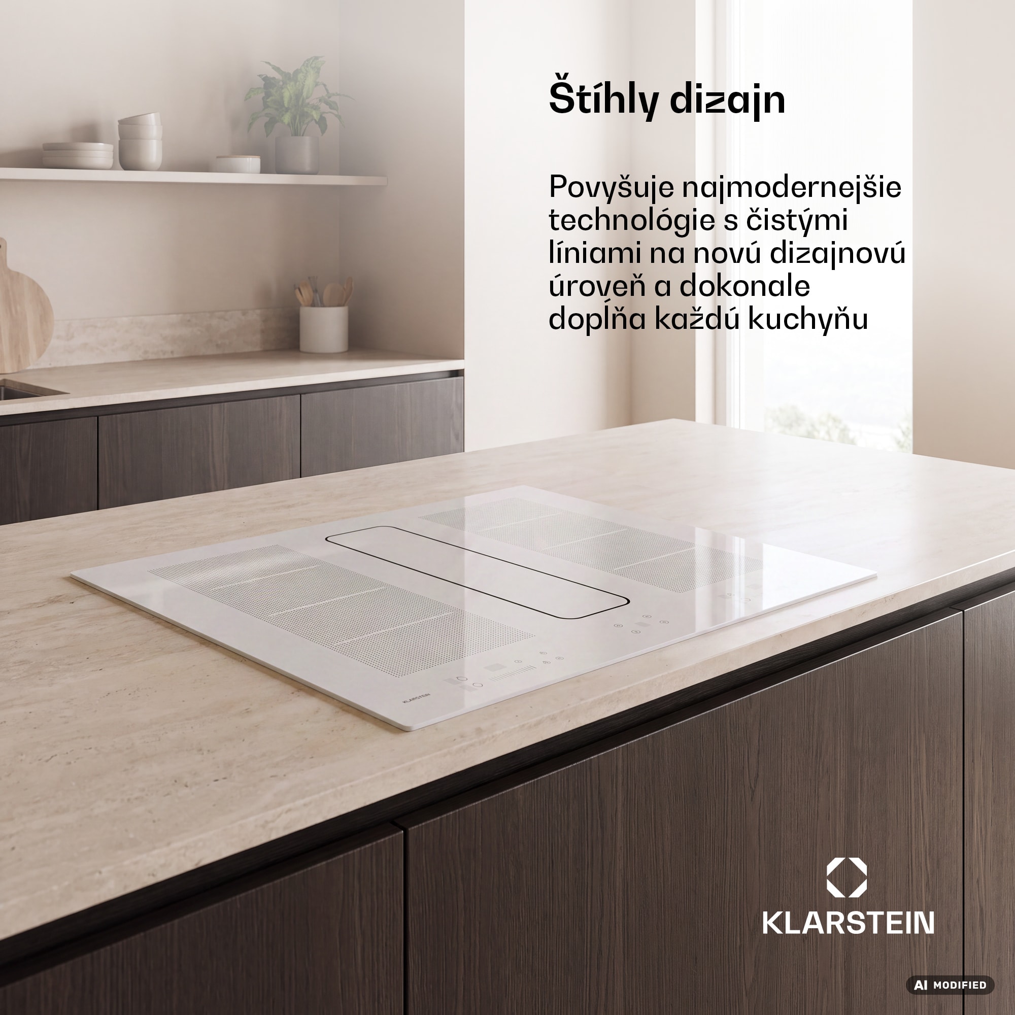 Klarstein ChefFusion indukčná varná doska s odsávačom pár | 4 varné zóny | 7200 W | 504,3 m³/h | 80 cm – Obrázok 2