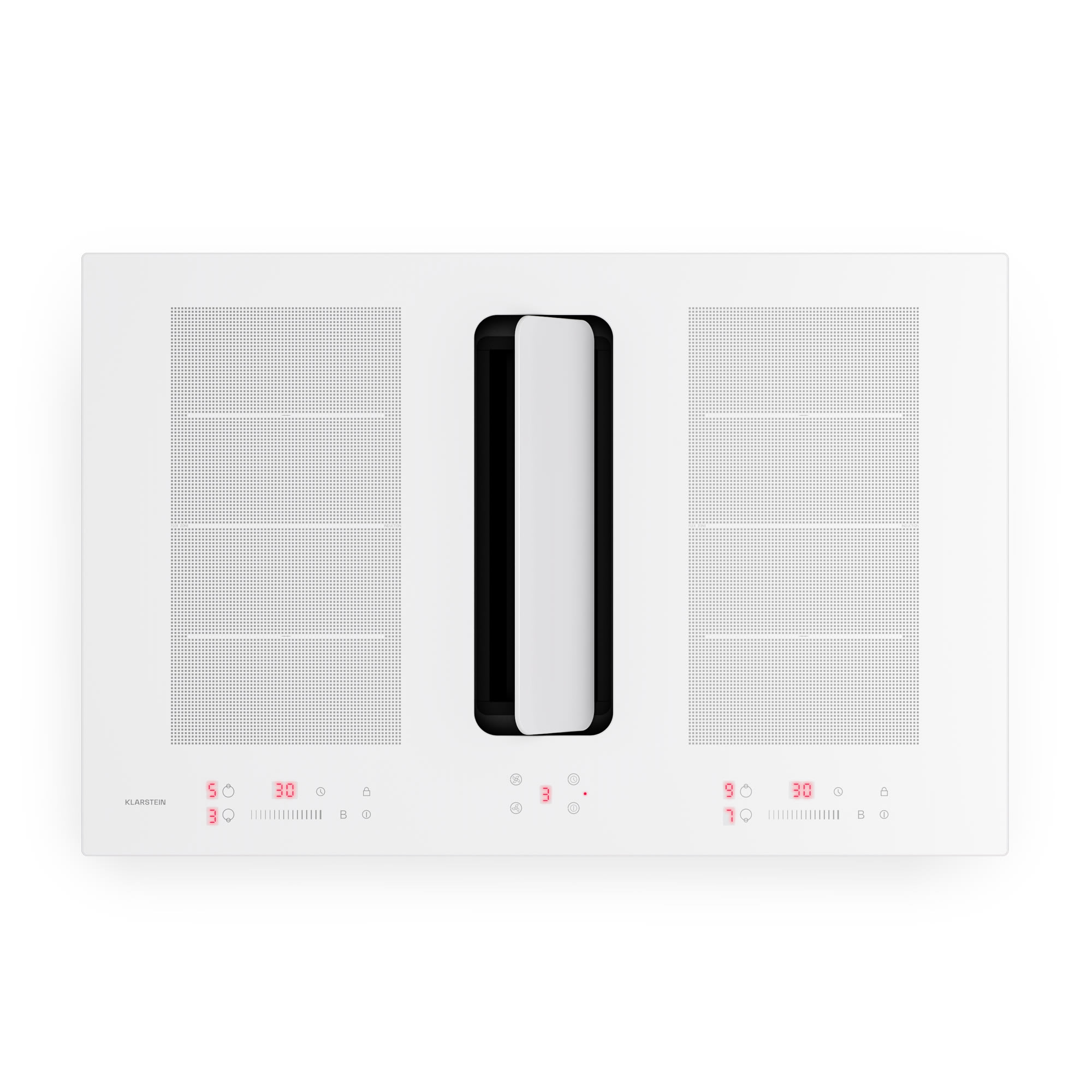 Klarstein ChefFusion indukčná varná doska s odsávačom pár | 4 varné zóny | 7200 W | 504,3 m³/h | 80 cm