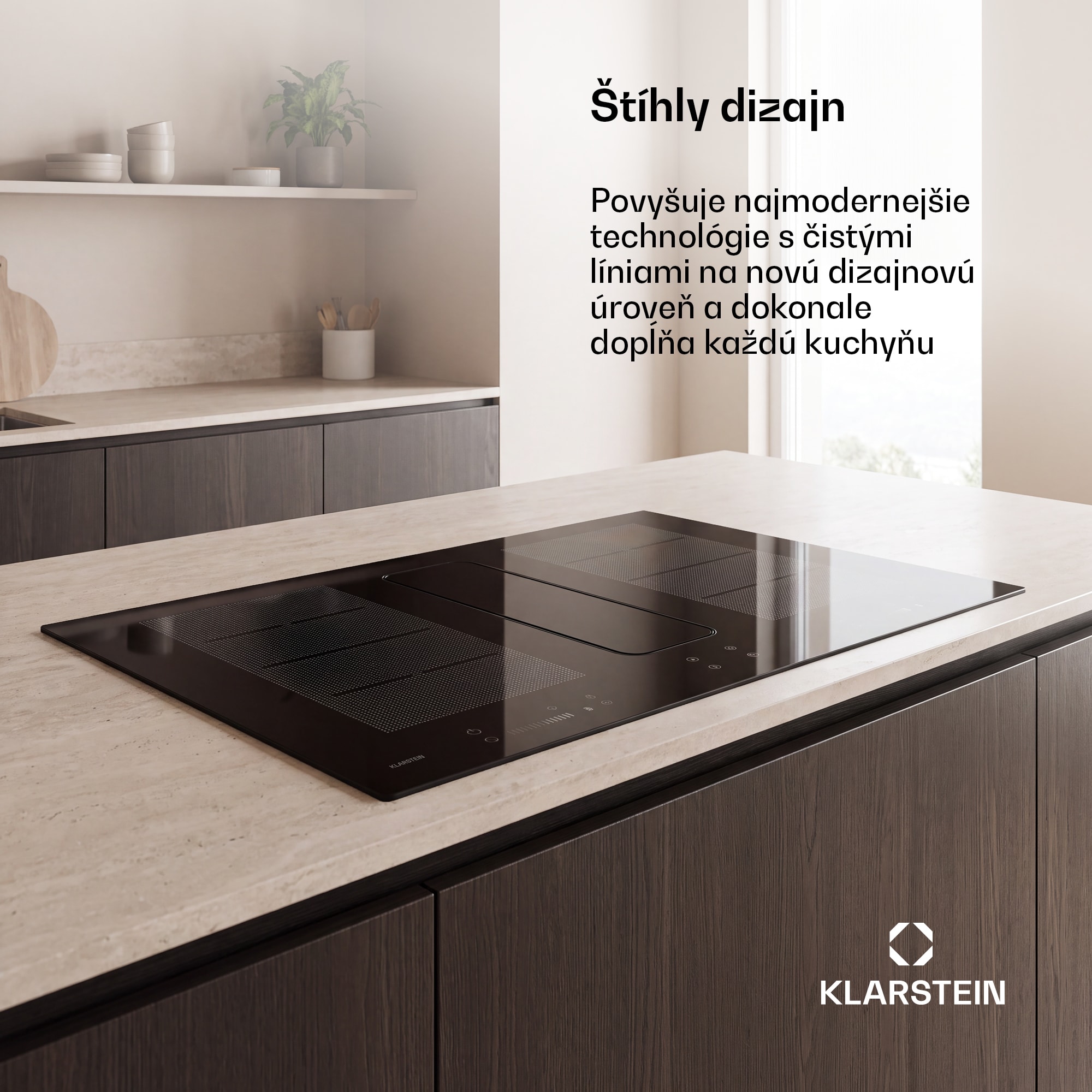 Klarstein ChefFusion indukčná varná doska s odsávačom pár | 4 varné zóny | 7200 W | 504,3 m³/h | 90 cm – Obrázok 2