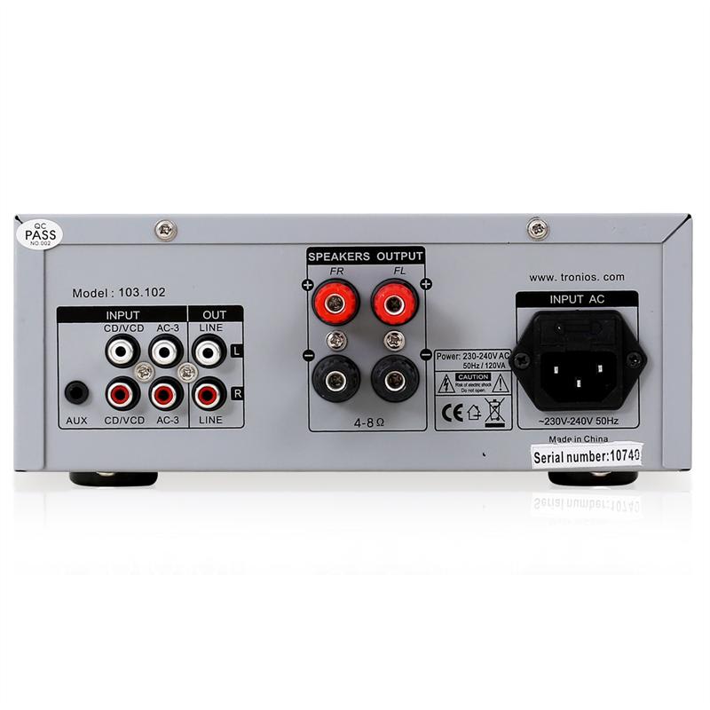 Skytronic SKY-103.102, HiFi zosilňovač pre karaoke, PA, 400 W – Obrázok 2