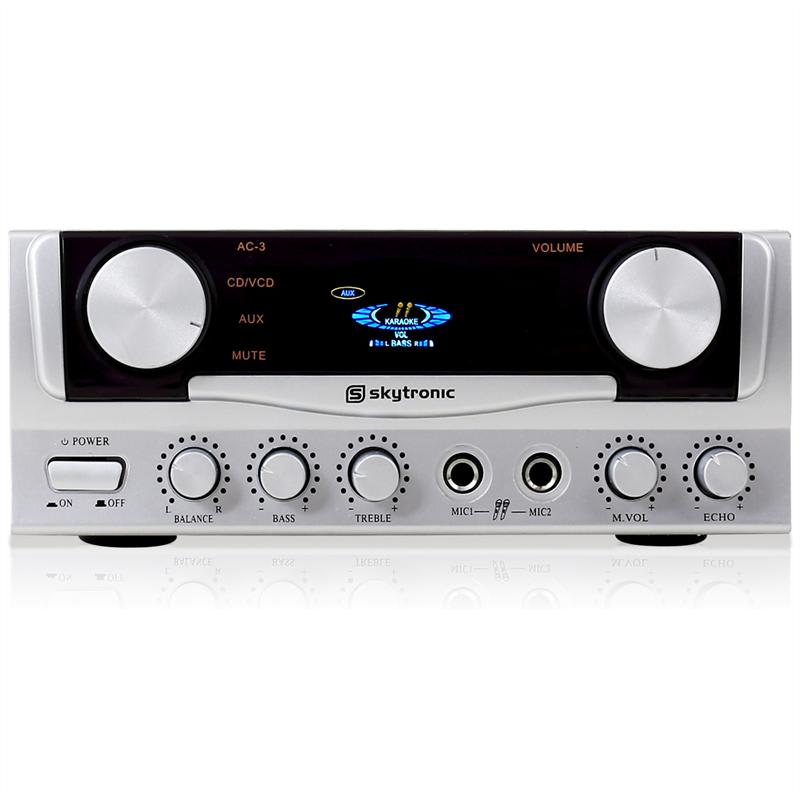 Skytronic SKY-103.102, HiFi zosilňovač pre karaoke, PA, 400 W – Obrázok 3