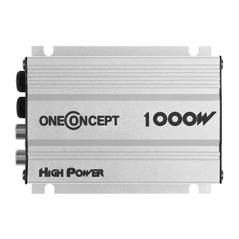 OneConcept W2-A4-Silver, 4-kanálový autozosilňovač, 600 W – Obrázok 2