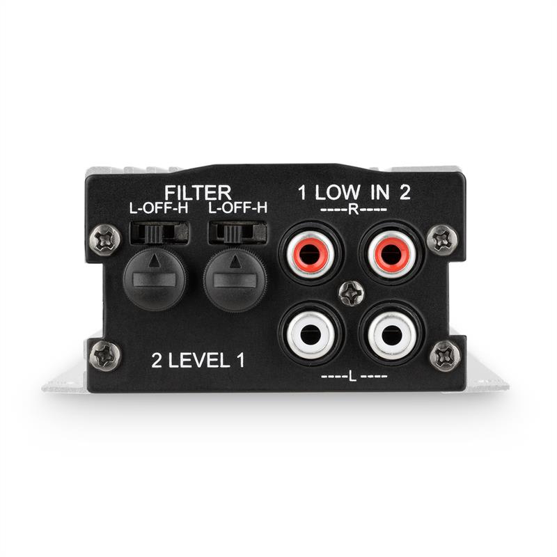OneConcept W2-A4-Silver, 4-kanálový autozosilňovač, 600 W – Obrázok 3