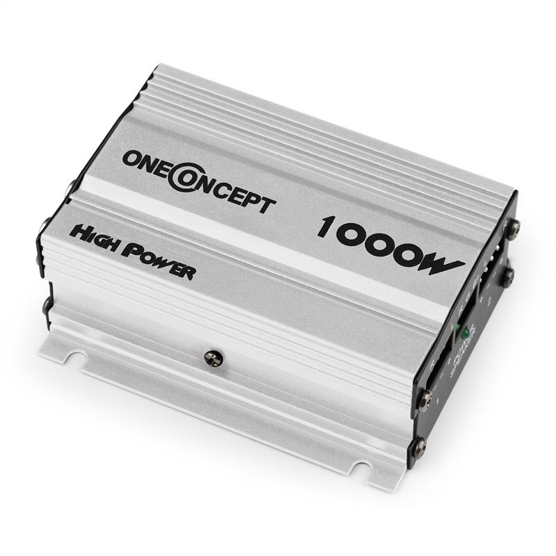 OneConcept W2-A4-Silver, 4-kanálový autozosilňovač, 600 W – Obrázok 5