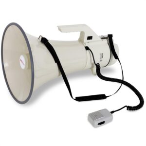 Profesionálny megafón Auna,160 W,mikrofón, 2400 m