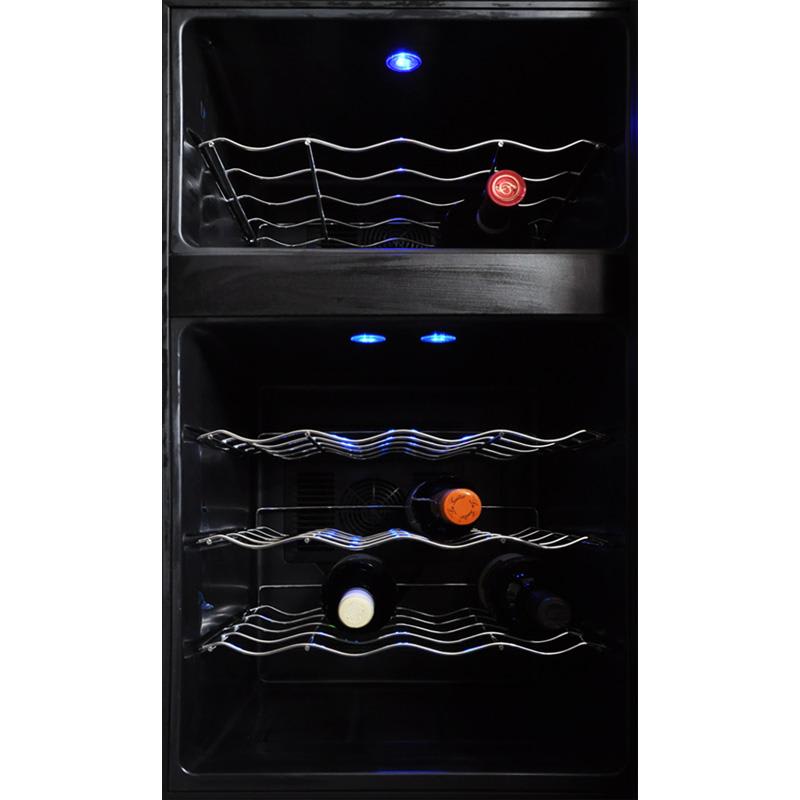 Klarstein MKS-3, vinotéka, 70 l, 24 fliaš, 2 zóny – Obrázok 4