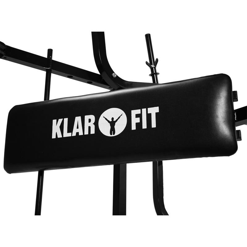 KLARFIT Workout Hero, posilňovacia lavica, s odkladacím stojanom na činky – Obrázok 2