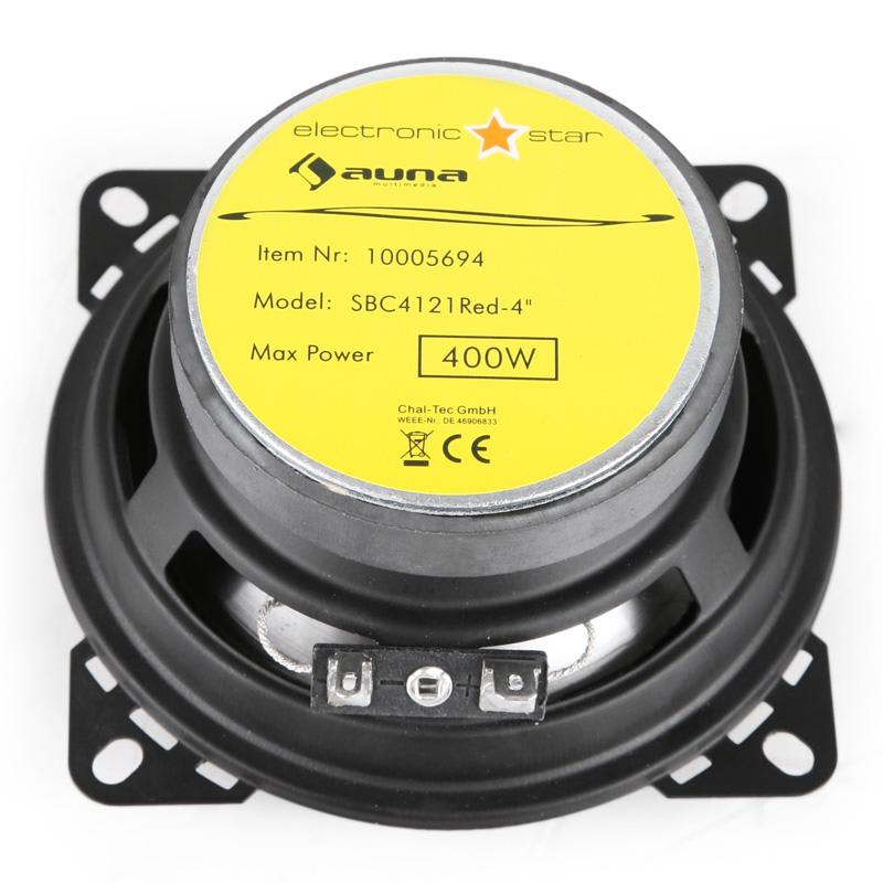 Auna Reproduktory do auta SBC-4121, 10 cm (4"), 800 W – Obrázok 3