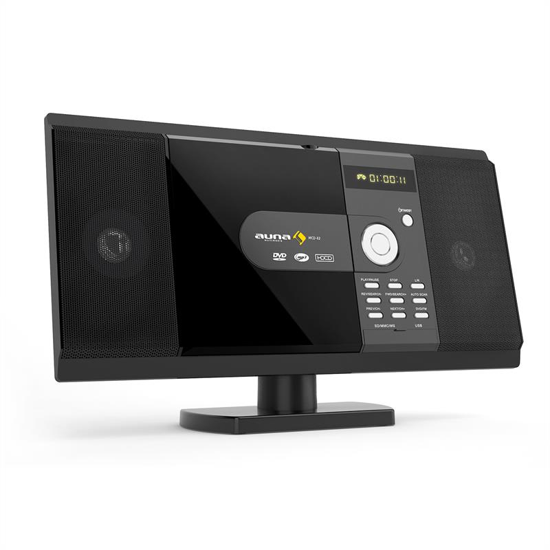 Auna Stereo zariadenie MCD-82, DVD prehrávač, USB, SD, MPEG4