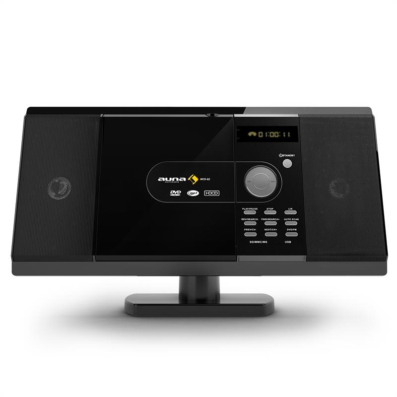 Auna Stereo zariadenie MCD-82, DVD prehrávač, USB, SD, MPEG4 – Obrázok 3