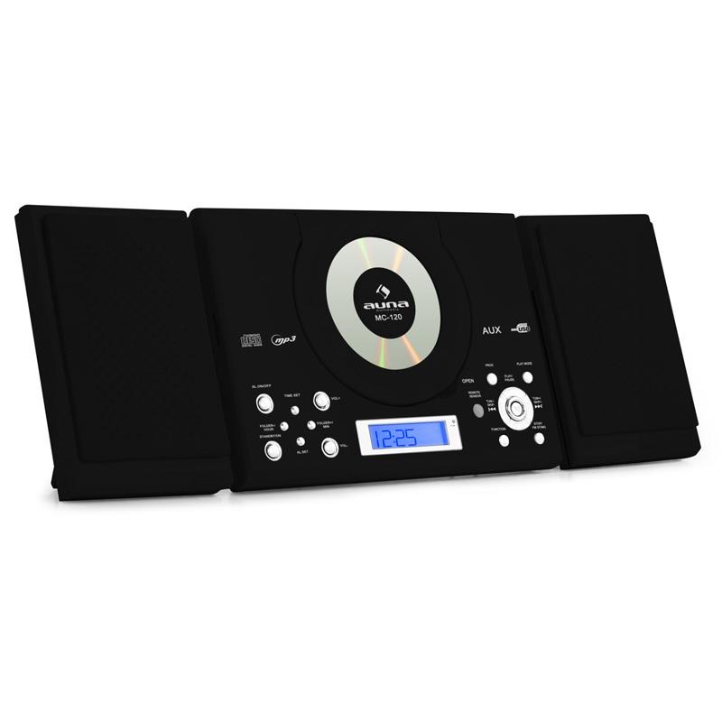 Stereo zariadenie Auna MC-120, MP3/CD prehrávač, USB, čierne