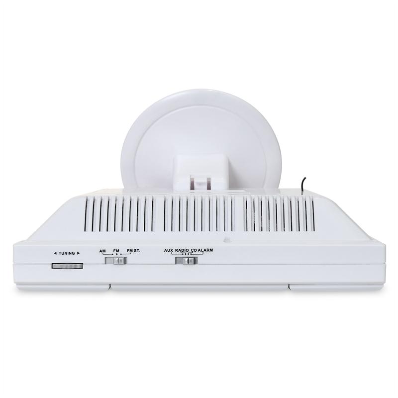 OneConcept V-12, biela, stereosystém s CD-MP3-prehrávačom, USB, SD, AUX – Obrázok 5