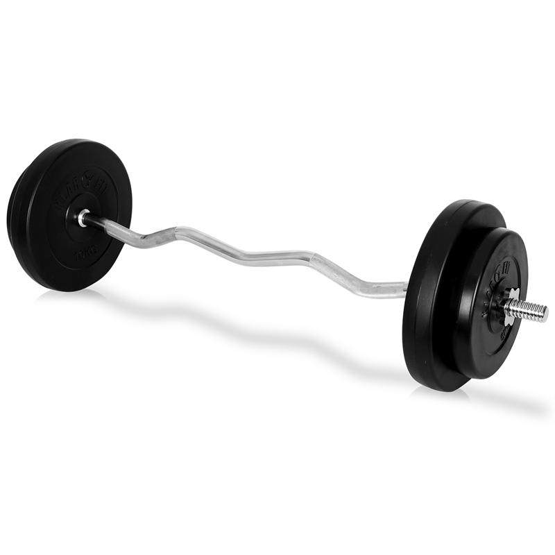 Klarfit, sada činiek, 4 x hriadeľ činky, 14 x závažie, 97,5 kg – Obrázok 3