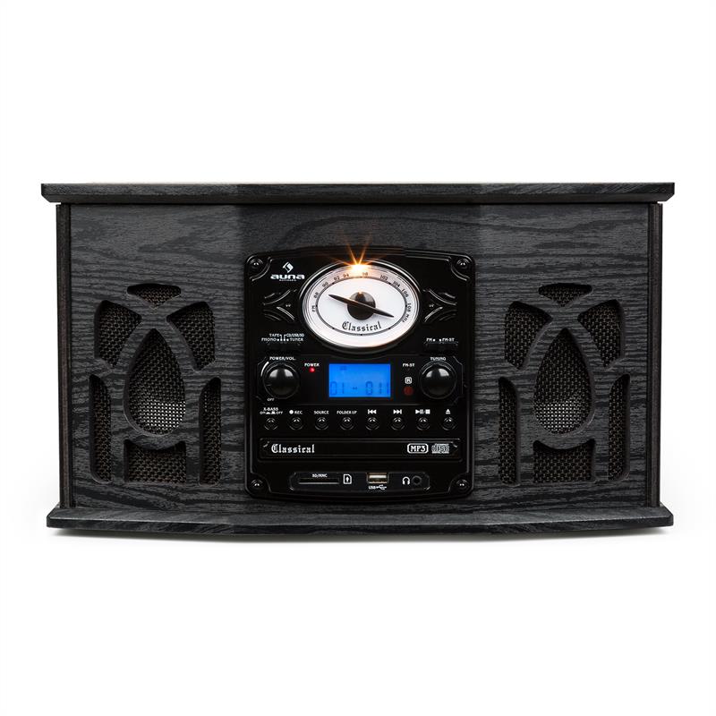 Stereo zariadenie Auna NR-620, stereo, MP3 záznam, čierne – Obrázok 3