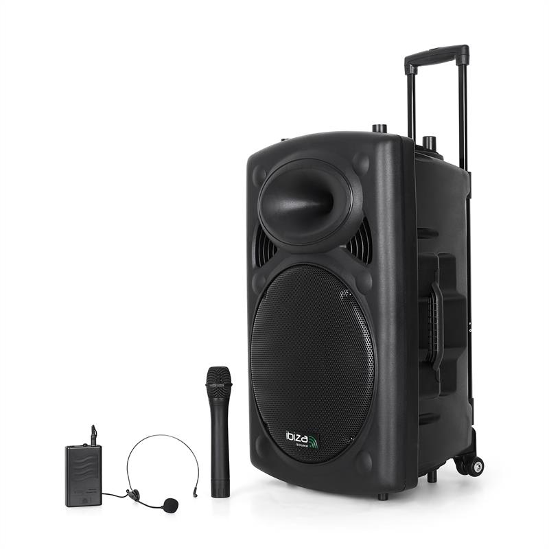 Ibiza Port15VHF-BT 38 cm (15"), PA sys.s USB, SD, AUX, MP3, – Obrázok 5