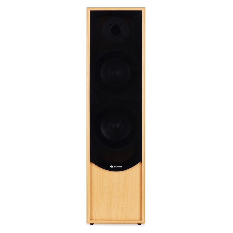 Auna Linie-300-BH, pár stĺpových reproduktorov, 80 W RMS, dub – Obrázok 4