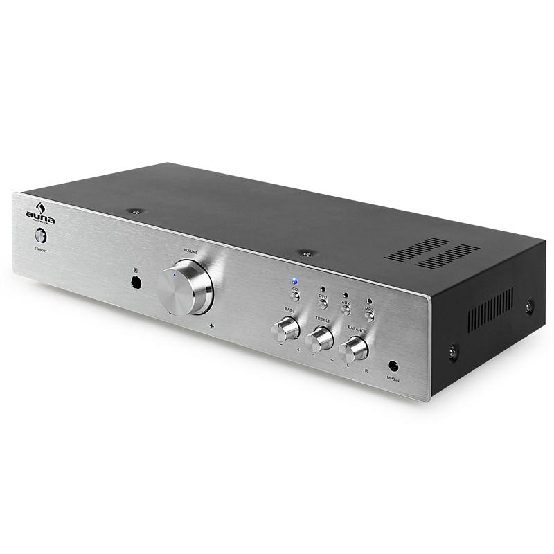 Auna AV2- CD508, Hi-fi zosilňovač, ušľachtilá oceľ – Obrázok 5