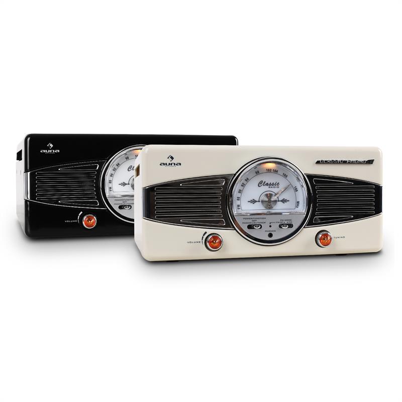 Auna MG-TT-82B gramofón, FM, 50. roky, retro, čierny – Obrázok 5