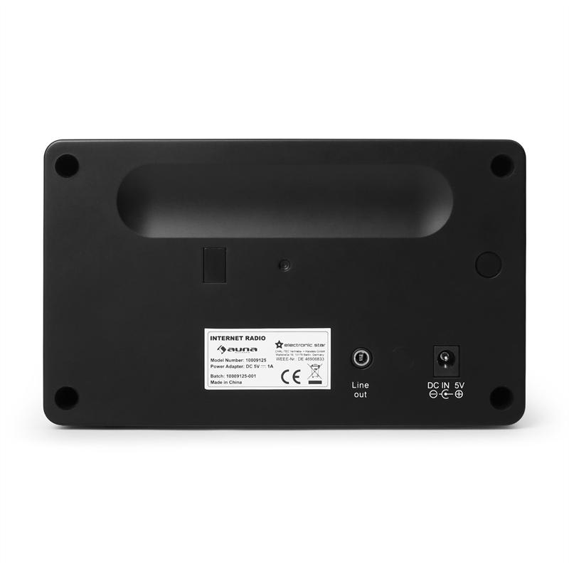 Auna IR-130 internetové rádio, WLAN, čierne, streaming – Obrázok 4