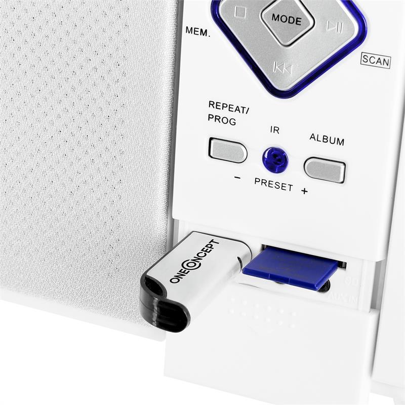 OneConcept V-12-BT bluetooth stereosystém s FM, USB, SD, AUX – Obrázok 5