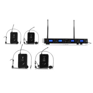 Bezdrôtový mikrofónový set auna Pro UHF-550 Quartett2
