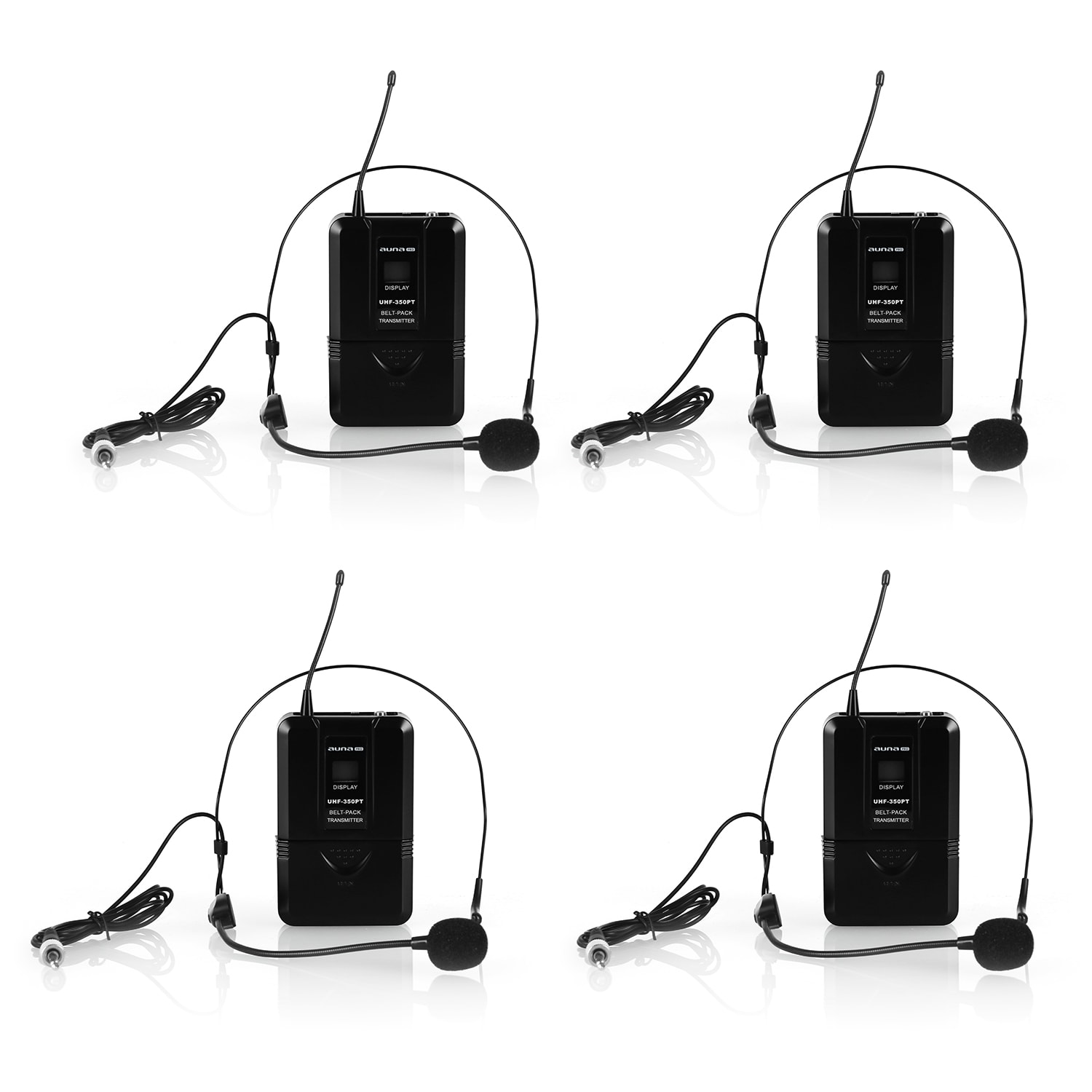 Bezdrôtový mikrofónový set auna Pro UHF-550 Quartett2 – Obrázok 4