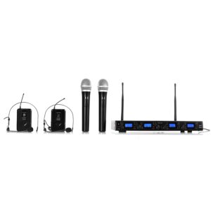 Bezdrôtový mikrofónový set auna Pro UHF-550 Quartett3