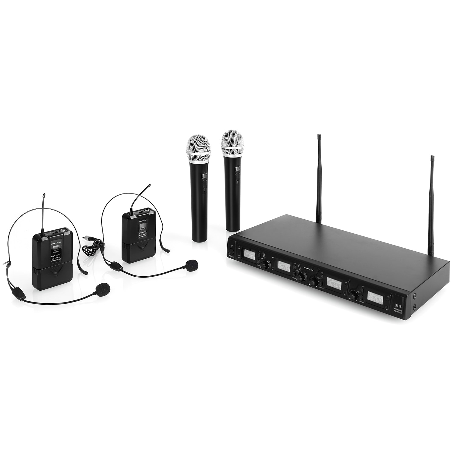 Bezdrôtový mikrofónový set auna Pro UHF-550 Quartett3 – Obrázok 5