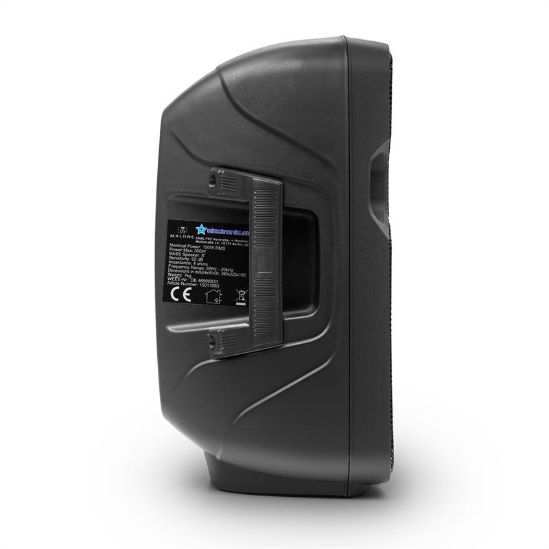 Malone PW-2908A, 150 W, aktívny reproduktor, 20 cm (8") – Obrázok 3